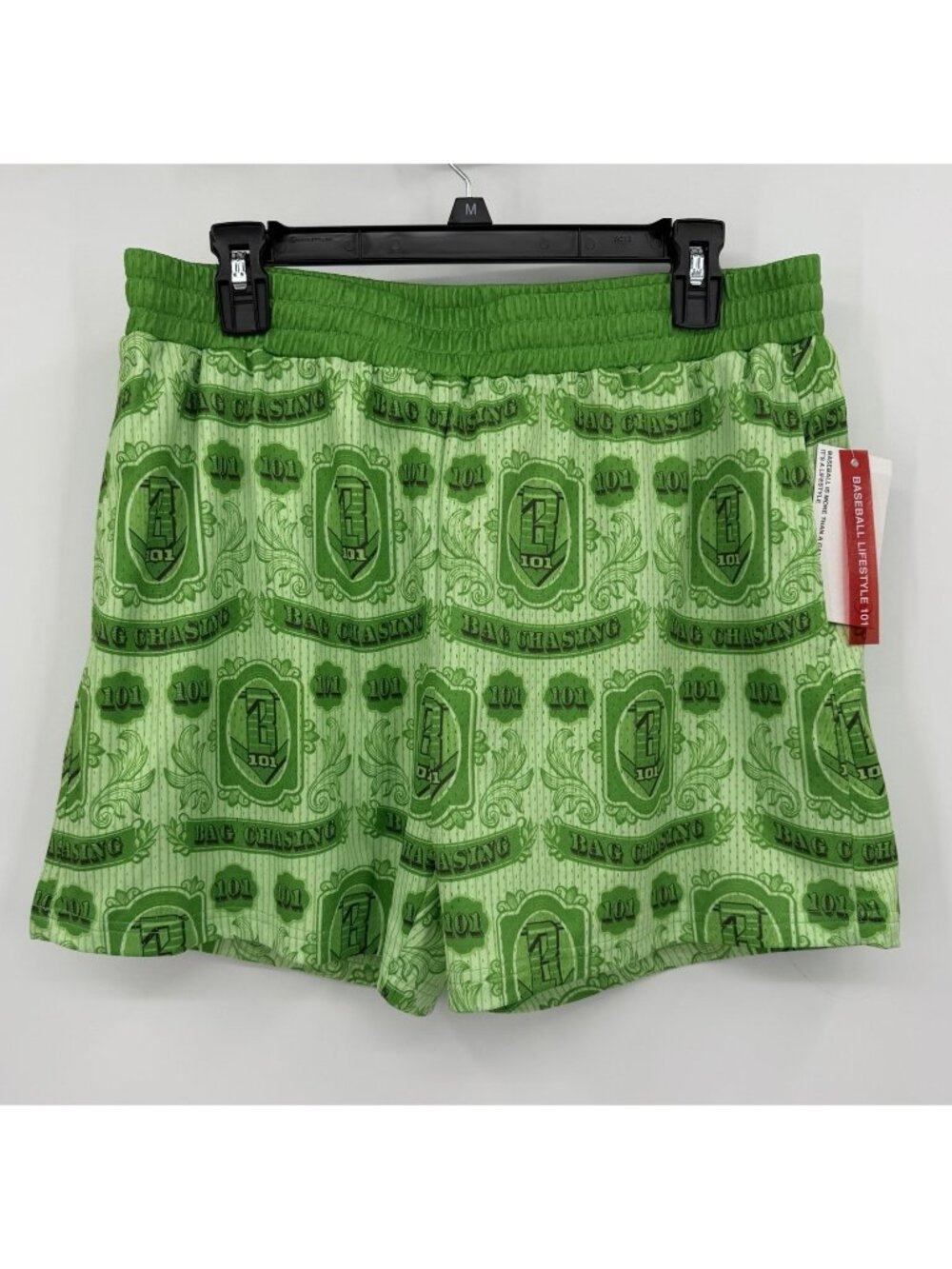 Baseball Lifestyle 101 Men's Mesh Shorts size M Medium Bag Chaser Cash Money NEW